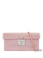 Oscar de la Renta pochette Alibi à ornements en cristal - Rose