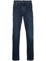 Zegna mid-rise slim-cut stretch-cotton jeans - Bleu - thumbnail