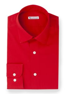 PERFILI - Rood popeline overhemd - Brise 1