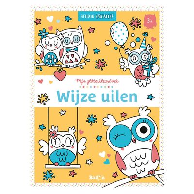 Wins Holland Mijn glitterkleurboek wijze uilen