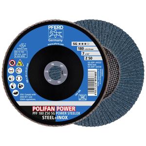 PFERD 67685186 PFF 180 Z50 SG POWER STEELOX Lamellenschuurschijf Diameter 180 mm Boordiameter 22.23 mm RVS, Staal 10 stuk(s)