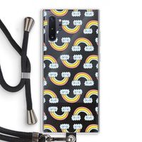 Regenboog: Samsung Galaxy Note 10 Plus Transparant Hoesje met koord Regenboog: Samsung Galaxy Note 10 Plus Transparant Hoesje met koord