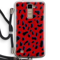 Red Leopard: LG K10 (2016) Transparant Hoesje met koord