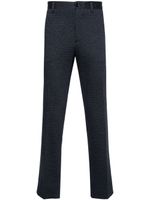 ETRO pantalon en coton à coupe droite - Bleu