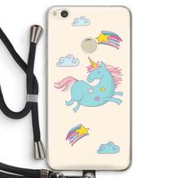 Vliegende eenhoorn: Huawei Ascend P8 Lite (2017) Transparant Hoesje met koord