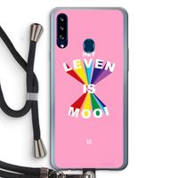 Het Leven Is Mooi: Samsung Galaxy A20s Transparant Hoesje met koord