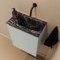 Toiletmeubel Mondiaz Ture Dlux | 40 cm | Meubelkleur Greey | Eden wastafel Lava Rechts | Zonder kraangat - thumbnail