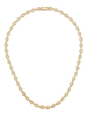 NUMBERING collier Round Brilliant Heart Chain - Or