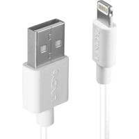 LINDY USB-kabel USB 2.0 USB-A stekker, Apple Lightning stekker 2.00 m Wit 31327