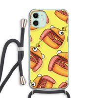 Hamburger: iPhone 11 Transparant Hoesje met koord