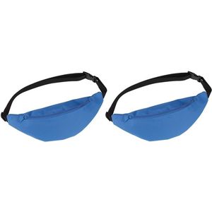2x Heuptasjes/buideltasjes/fanny packs blauw 35 cm