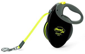 Flexi Giant Neon Tape Zwart L 8m