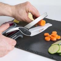 Mes-Schaar met Ingebouwde Minisnijplank Scible InnovaGoods