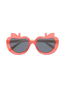 Stella McCartney Eyewear lunettes de soleil à monture pomme - Rouge