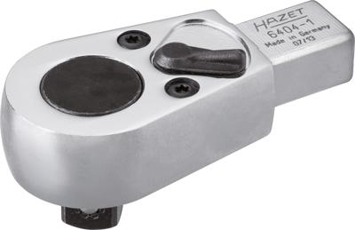 HAZET Insteek-omschakelratel 6404-1 · 14 x 18 mm insteekvierkant massief · 1/2 inch (12,5 mm) vierkant massief · Lengte: 83,5 mm