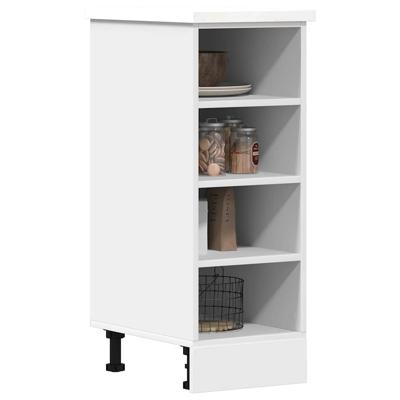 Onderkast 30x44,5x81,5 cm bewerkt hout wit