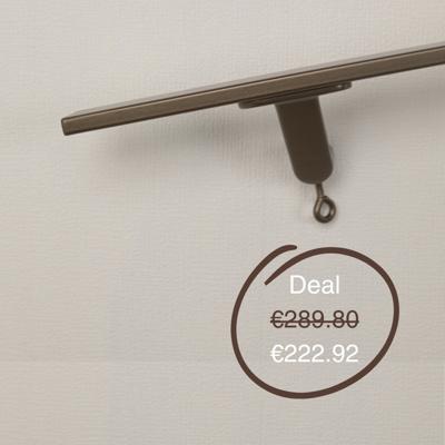 Tweedekans Trapleuning rechthoekig 40x10 mm brons