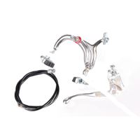 Import Knijprem set achter aluminium zilver