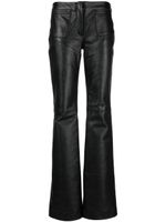 Marine Serre pantalon ample en cuir - Noir - thumbnail