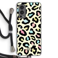 Leopard pattern: OnePlus Nord 2 5G Transparant Hoesje met koord