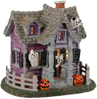 Lemax ghost cottage verlicht tafereel Spooky Town 2023