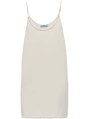 Prada robe mini Sablé - Tons neutres
