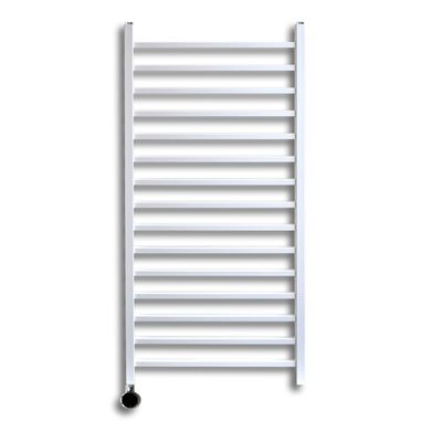 Elektrische Radiator Sanicare Qubic 126.4x60 cm Wit Met Zwarte Thermostaat 773 Watt