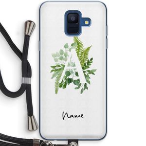 Green Brush: Samsung Galaxy A6 (2018) Transparant Hoesje met koord
