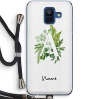Green Brush: Samsung Galaxy A6 (2018) Transparant Hoesje met koord