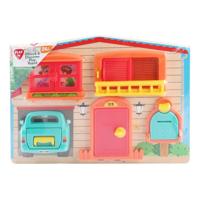 Playgo ontgrendel en ontdek speelbord hout huis
