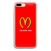 I'm lovin' you: iPhone 7 Plus Transparant Hoesje
