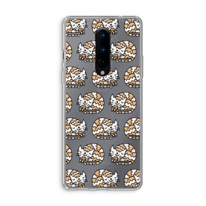 Slapende poes: OnePlus 8 Transparant Hoesje