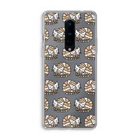 Slapende poes: OnePlus 8 Transparant Hoesje
