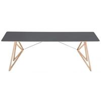 Gazzda Tink Tafel linoleum 220x90 whitewash Nero