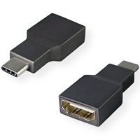 Roline 12.03.3224 Adapter [1x USB-C stekker - 1x HDMI-bus] Grijs - thumbnail