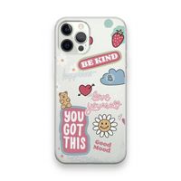 Positivity: iPhone 12 Pro Transparant Hoesje