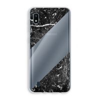 Zwart marmer: Samsung Galaxy A10 Transparant Hoesje