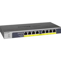 NETGEAR GS108PP Unmanaged Gigabit Ethernet (10/100/1000) Power over Ethernet (PoE) Zwart - thumbnail