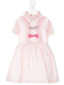 Hucklebones London robe à détail de nœud - Rose