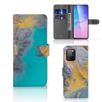 Samsung S10 Lite | Bookcase | Marble Blue Gold