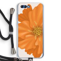 Orange Ellila flower: Honor 10 Transparant Hoesje met koord