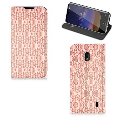 Nokia 2.2 | Hoesje met Magneet | Pattern Orange