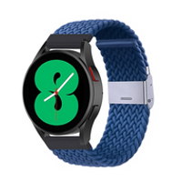 Braided nylon bandje - Blauw - Samsung Galaxy Watch - 46mm / Samsung Gear S3
