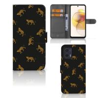 Telefoonhoesje | Met pasjeshouder | voor Motorola Moto G73 Leopards