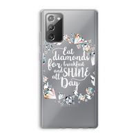 Diamonds: Samsung Galaxy Note 20 / Note 20 5G Transparant Hoesje