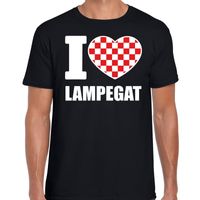 Carnaval I love Lampegat t-shirt zwart voor heren - thumbnail