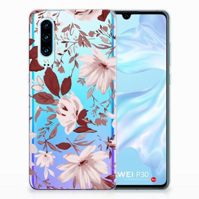 Smartphone hoesje Huawei P30 Watercolor Flowers