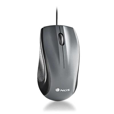 Muis NGS Musk Zwart Grijs 1200 DPI
