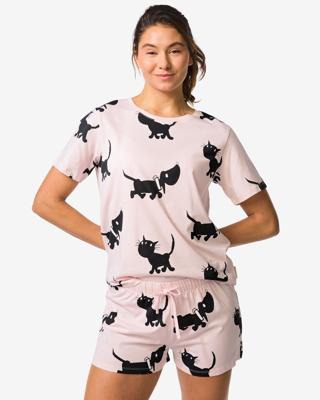 HEMA Takkie en Siepie damesshortama Pax jersey lichtroze (lichtroze)