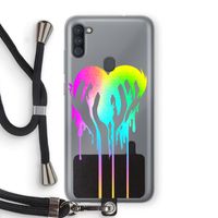 Hold My Heart: Samsung Galaxy A11 Transparant Hoesje met koord